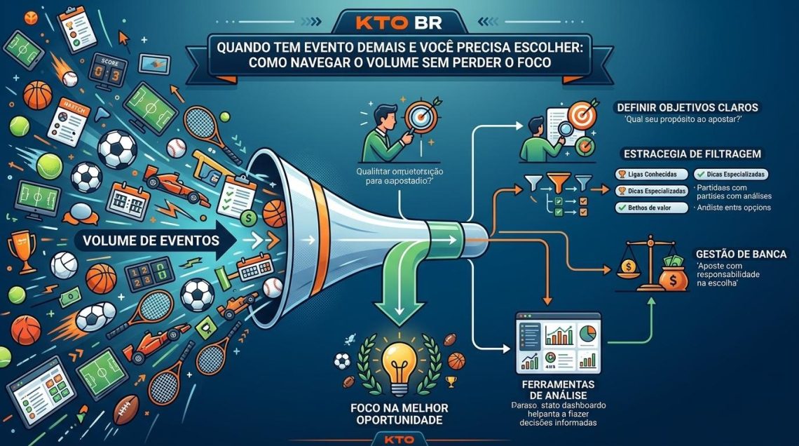 KTO BR: Quando Tem Evento Demais e Você Precisa Escolher - Como Navegar o Volume Sem Perder o Foco