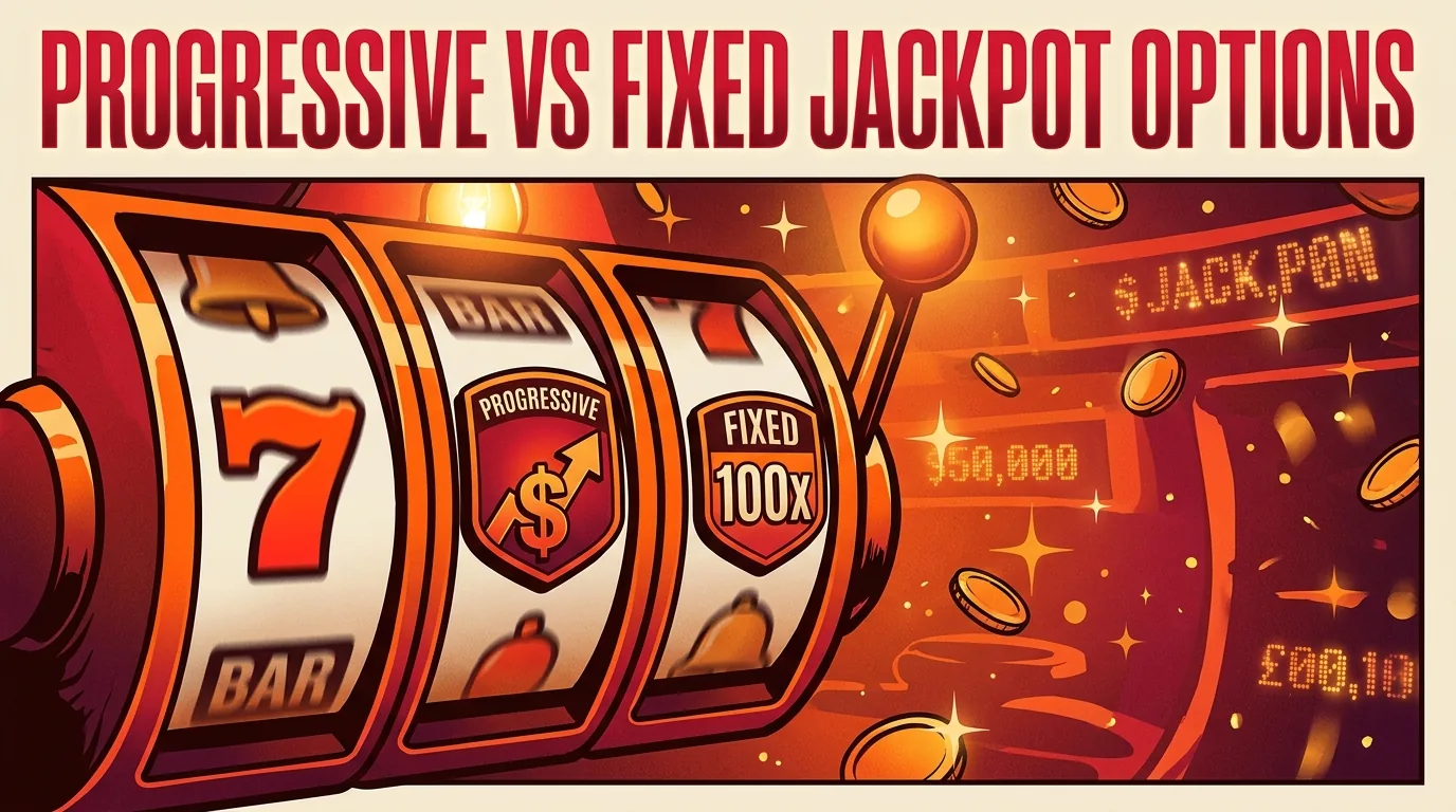 Progressive versus fixed jackpot options